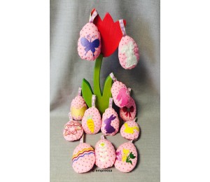 ITH Stickdatei - Osterbaum Anhänger